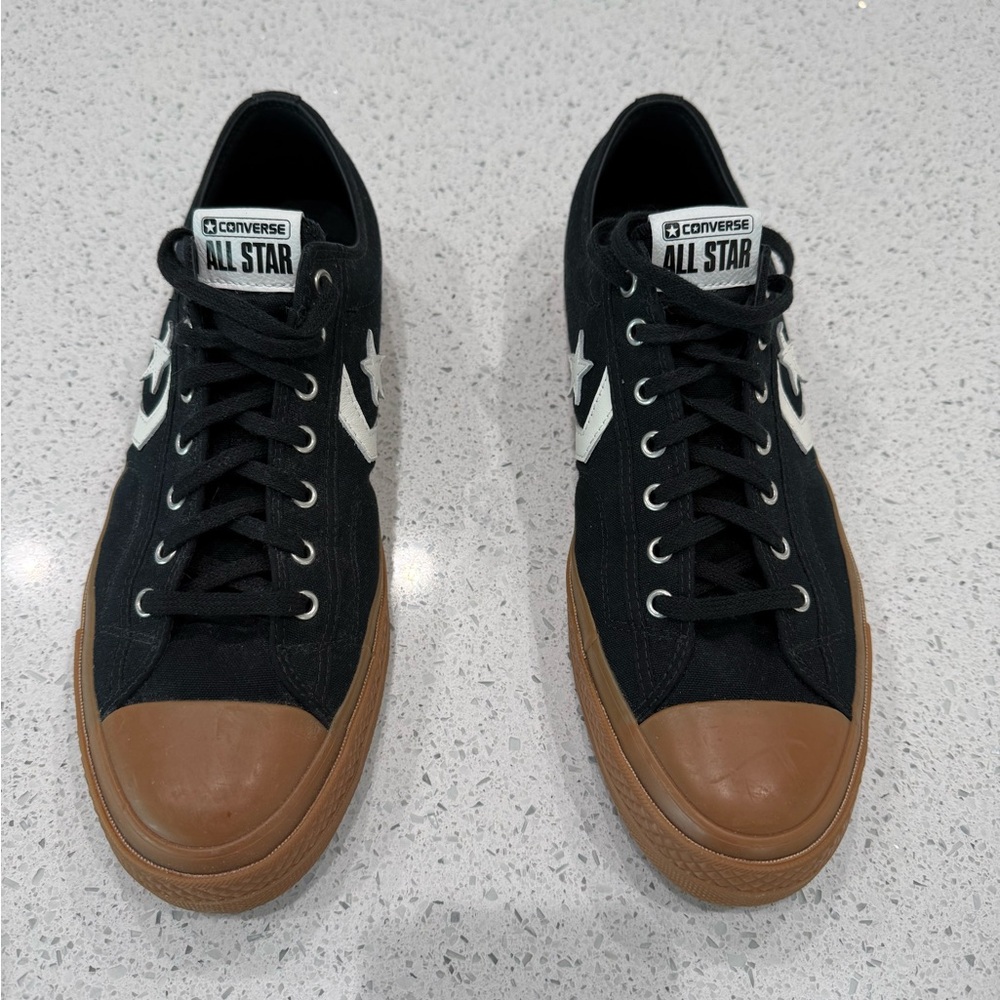 Converse Navy Sneakers with Tan Sole